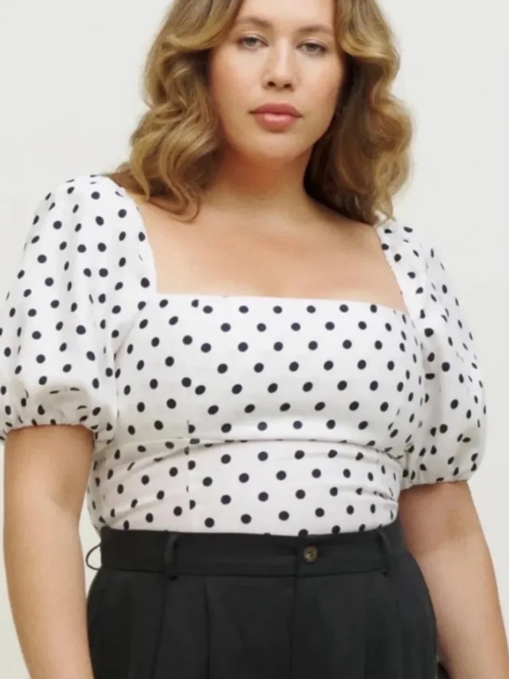 Reformation Arancini Polka Dot linen top - 4